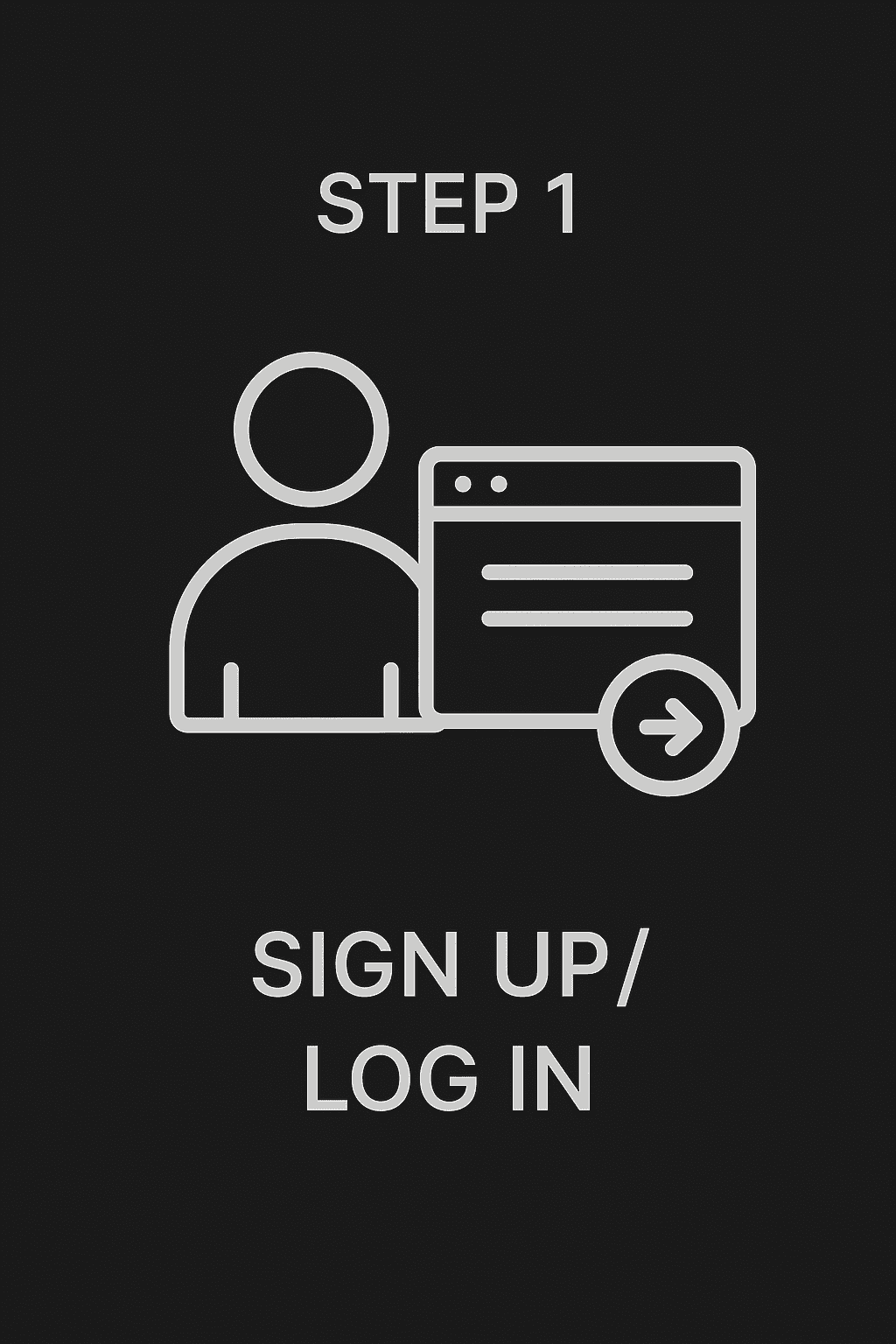 Step 1 - Sign Up/Login